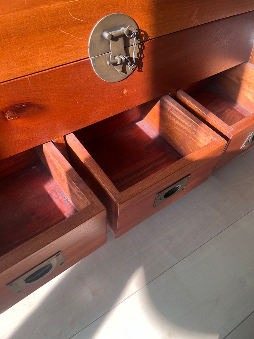 アンティーク調ボックスチェストベンチ H45✖️W99.2✖️D29.2