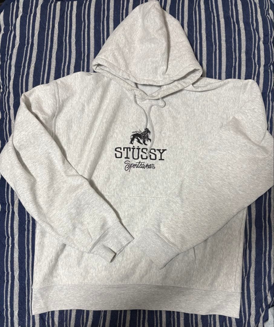 XXL【美品】STÜSSY グレー パーカー