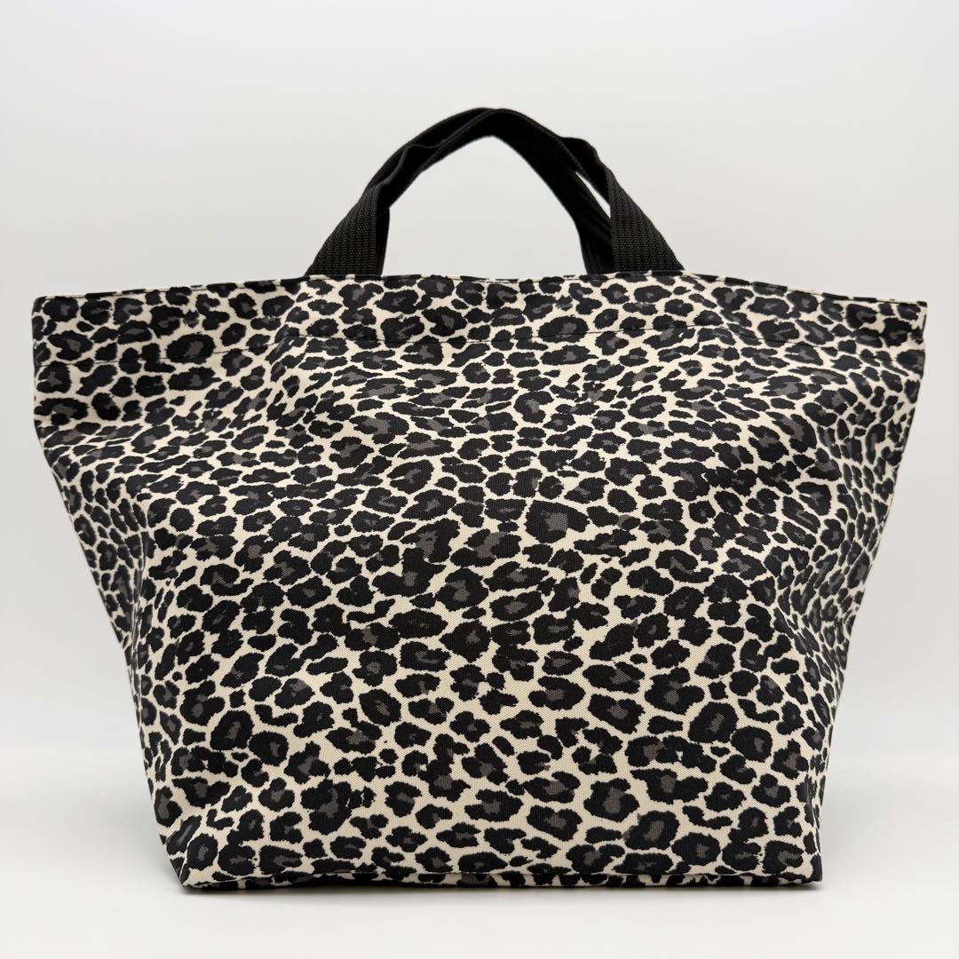 【極美品】エルベシャプリエ 2925F ナイロン舟型トート L パンサーブラン