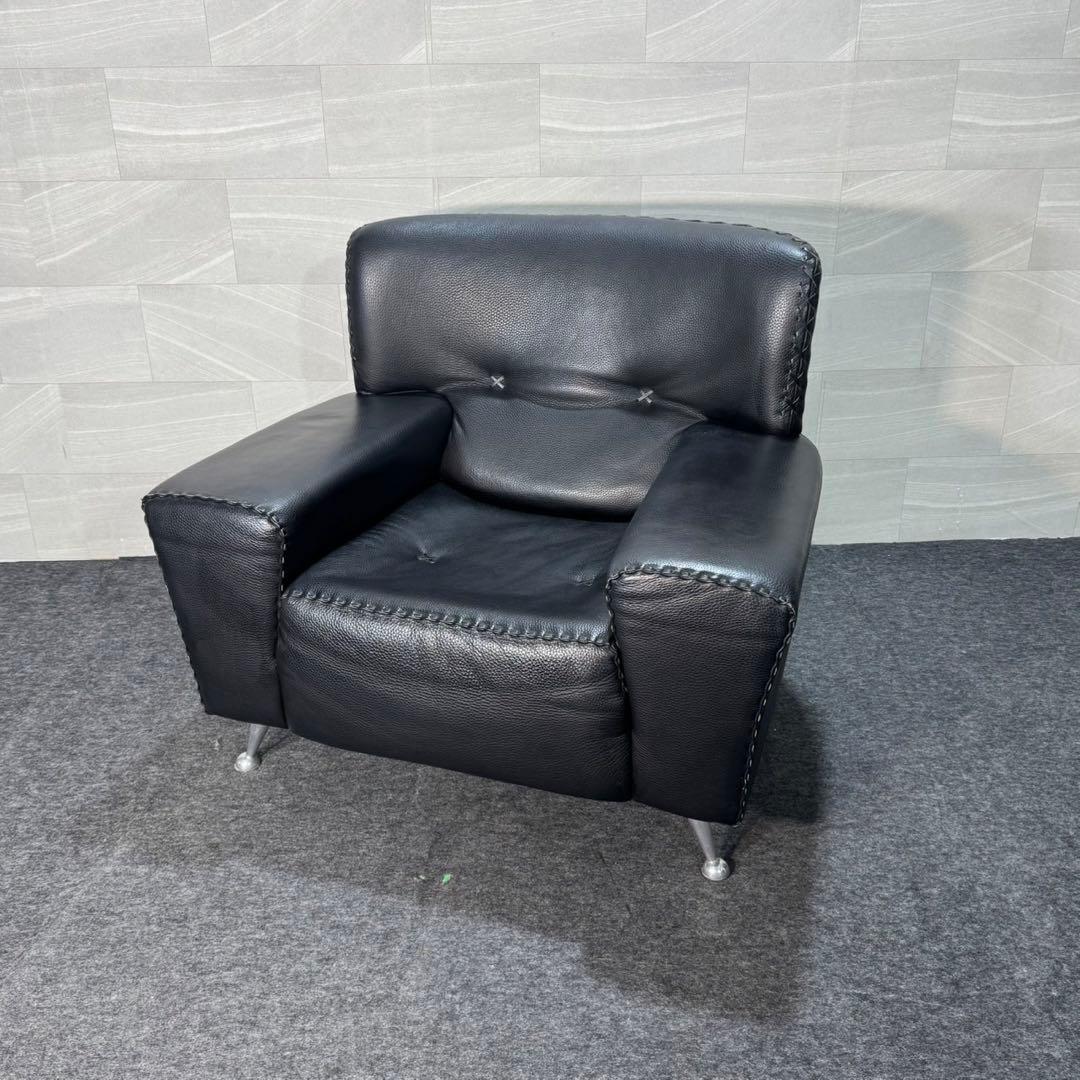 本革ソファ チェア 1人掛け 高級家具 おしゃれ 輸入家具 ドイツ製 d3514