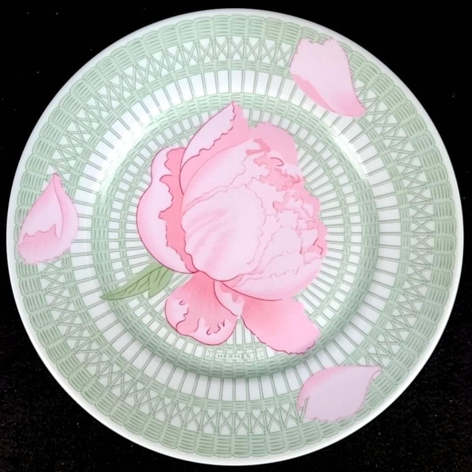 ＊未使用級＊エルメス　ピヴォワンヌ　プレート　2枚　ペア　箱つき　22cm　①