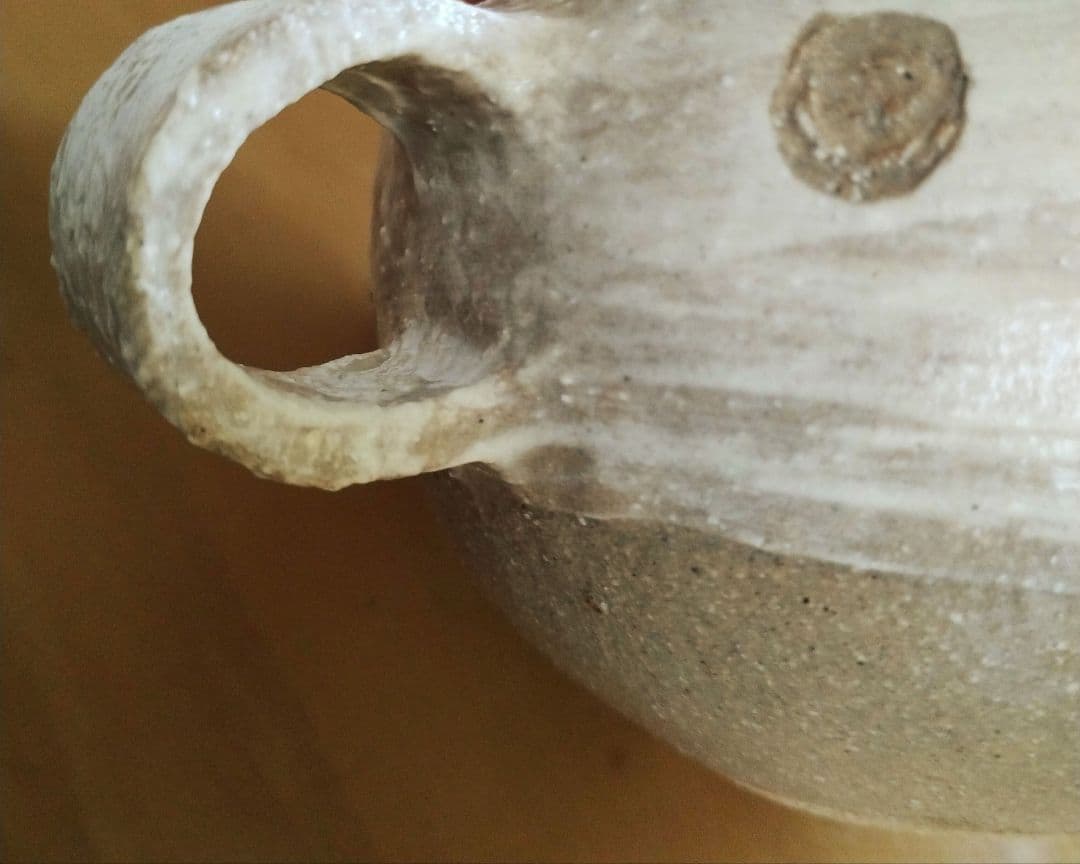 湯布院　HOMME BLUE CAFE スープカップ　陶器　水玉　ドット