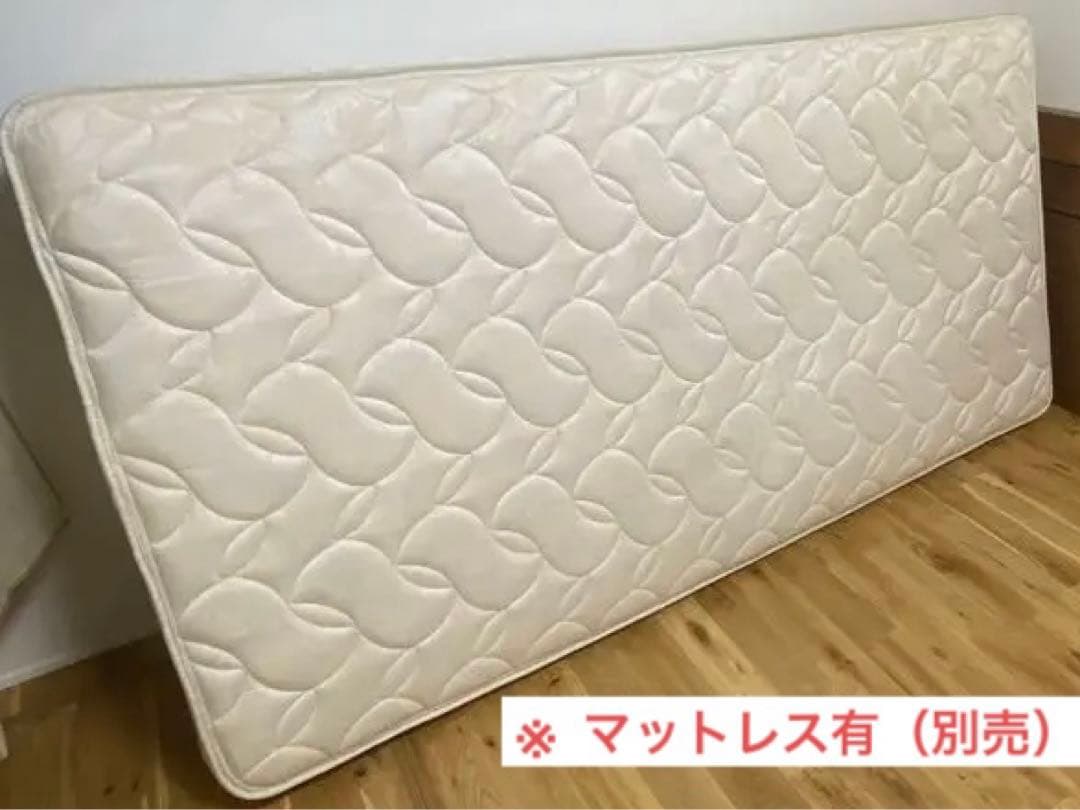 【直接取引希望】コンセント付 すのこ シングルベッド フレーム 無垢材 木製