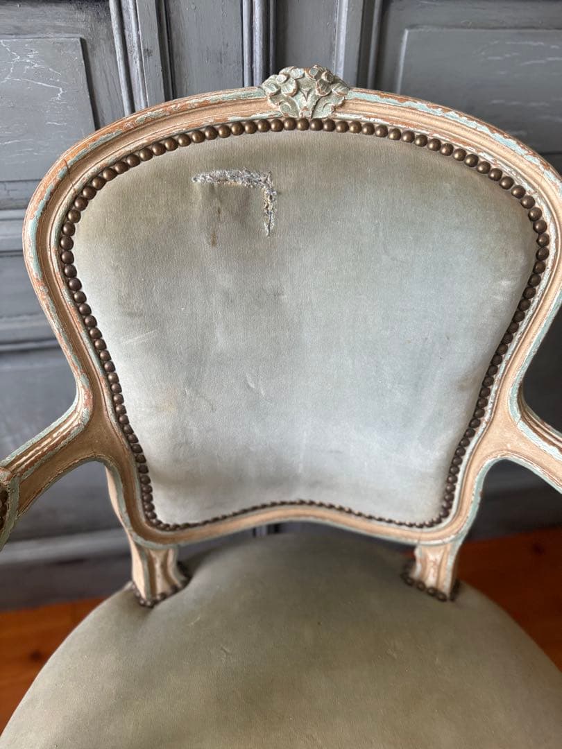 フレンスアンティーク　ルイ15世アームチェア　サロンチェア