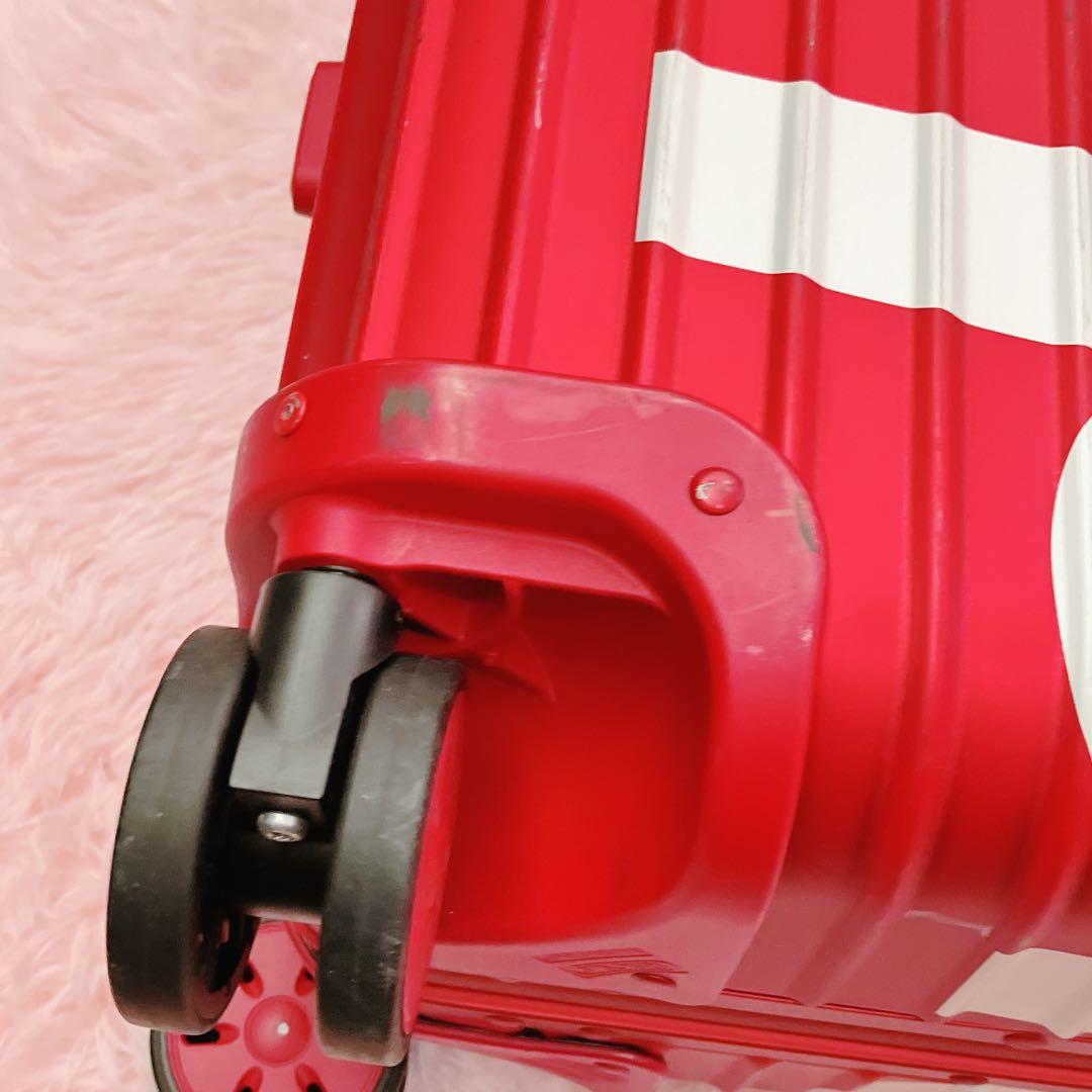 supreme RIMOWA コラボ キャリーケース 45L レッド