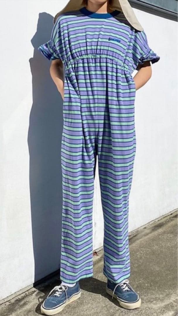 サロペット・オーバーオール・オールインワン holiday SUPER FINE BORDER BABY SUITS