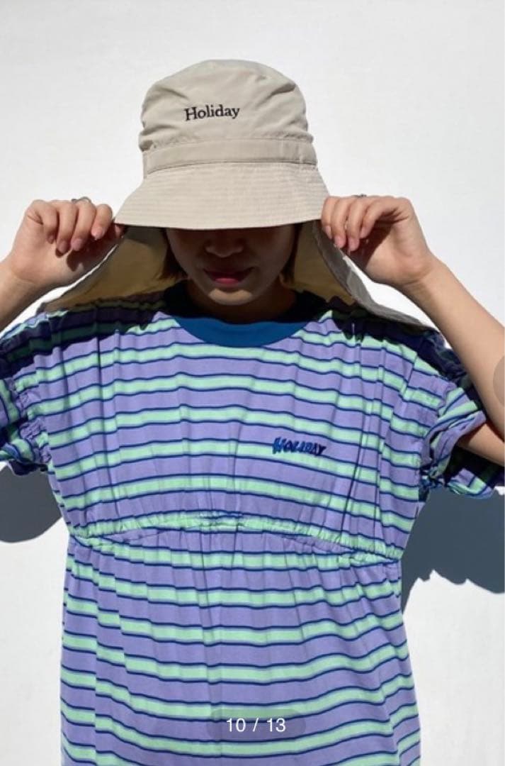 サロペット・オーバーオール・オールインワン holiday SUPER FINE BORDER BABY SUITS