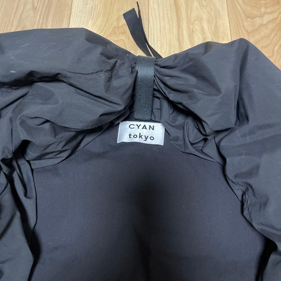 １月末までお値引き中。人気cyan tokyoブラックダウンベスト　ダウン80%
