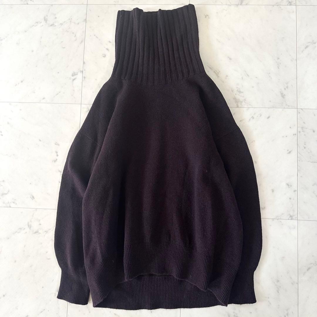 極美品＊スピックアンドスパン カシミヤウールタートルネックニット 日本製