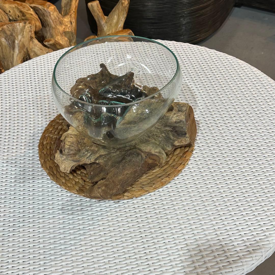 【訳あり】バリ島流木ガラスw40×d32×h20cm 通常33,000円がなんと