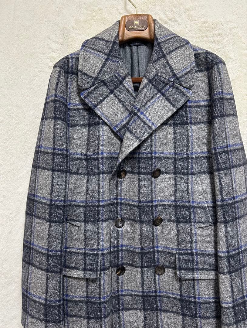 【極美品】チルコロ1901 メンズ ダブルチェスターコート 50 LL グレー