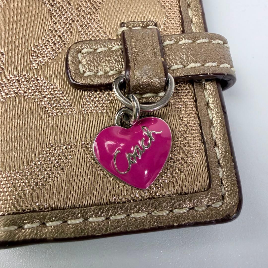 【極美品】COACH コーチ キーホルダー フォトフレーム 写真入れハート