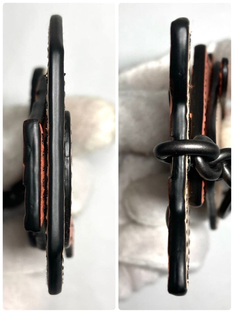 美品　ボッテガヴェネタ　レザー　猫　キャット　キーホルダー　チャーム　箱付き