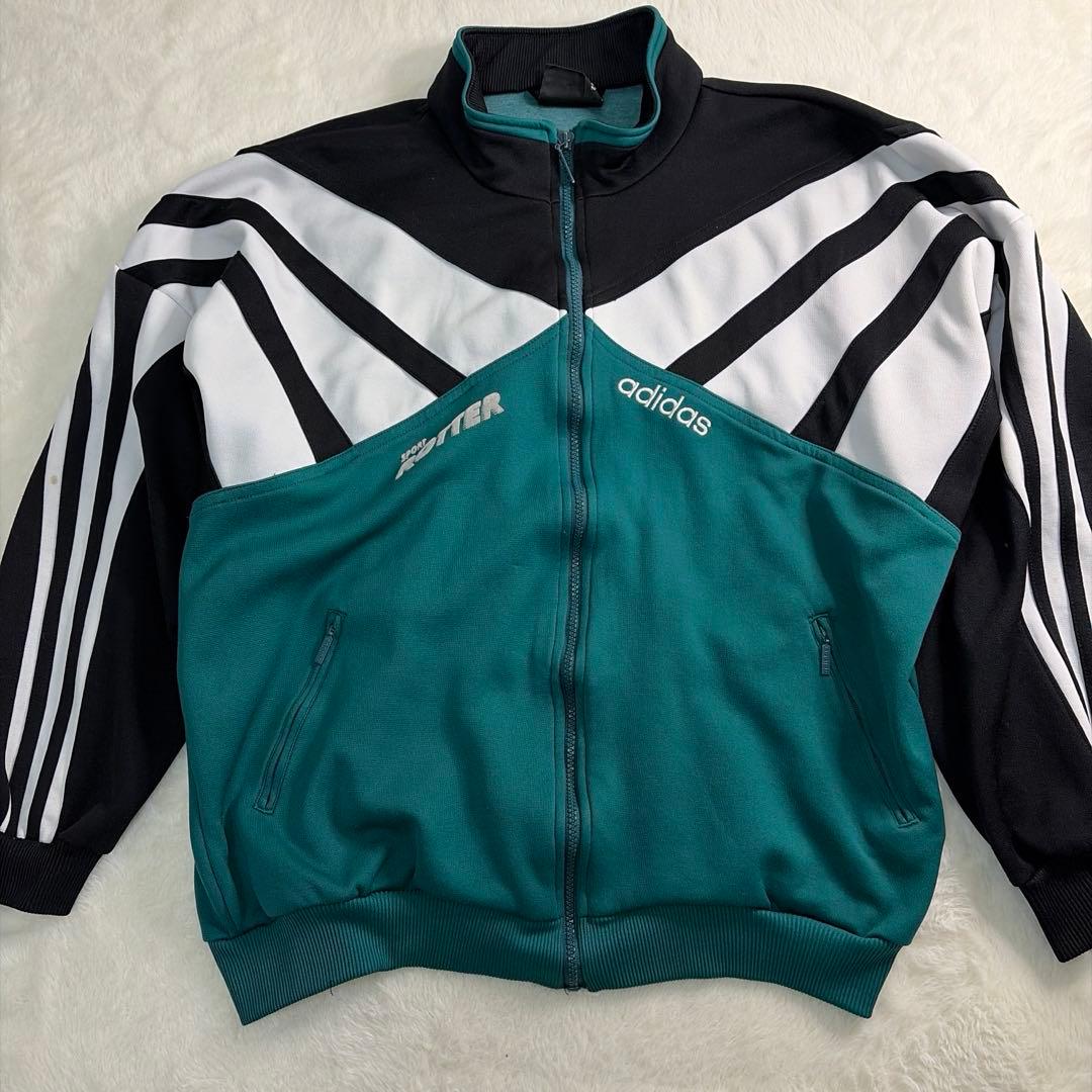 アディダス　ジャージトラックジャケット　ヴィンテージ　ラグランスリーブ　USL
