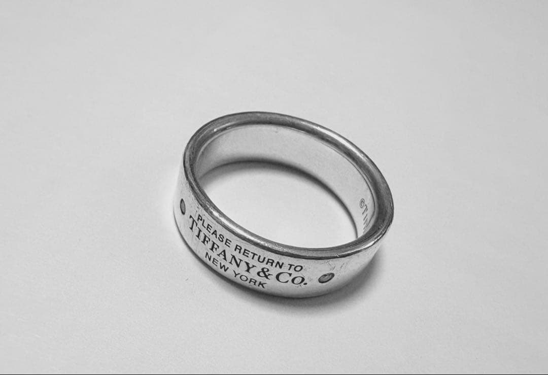 ティファニー指輪ダイヤ2P(0.01ct)リターントゥティファニー ナローリング