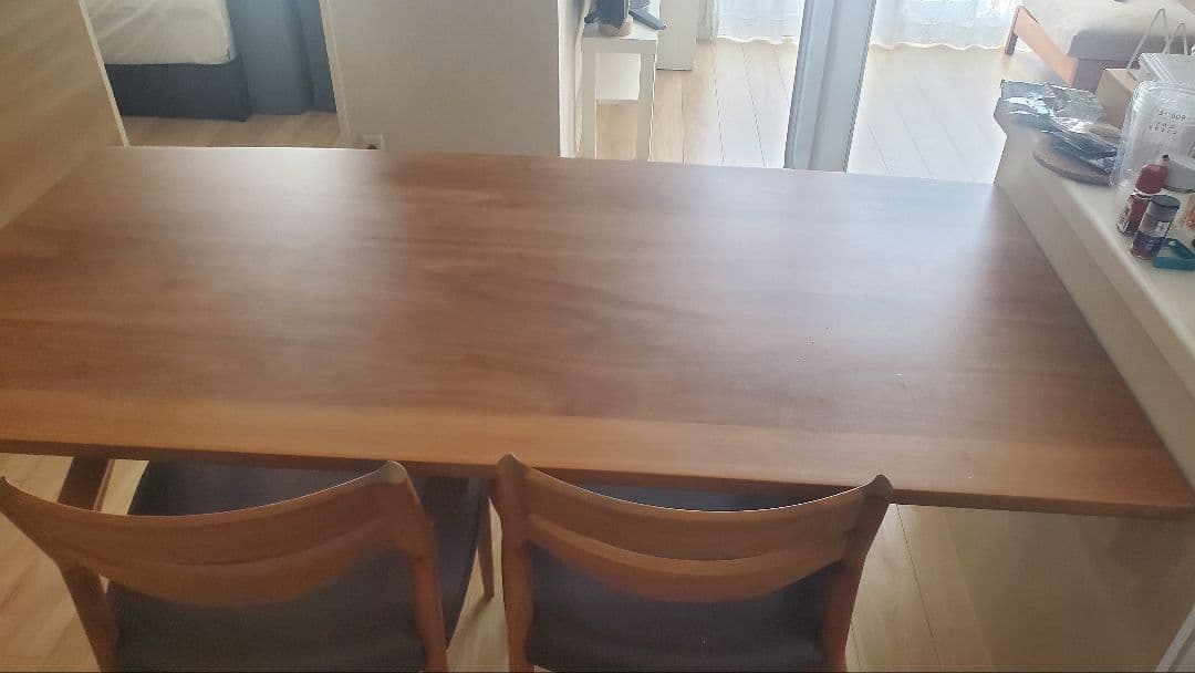 氷*空様 カリモク　ダイニングテーブル　ウォルナット