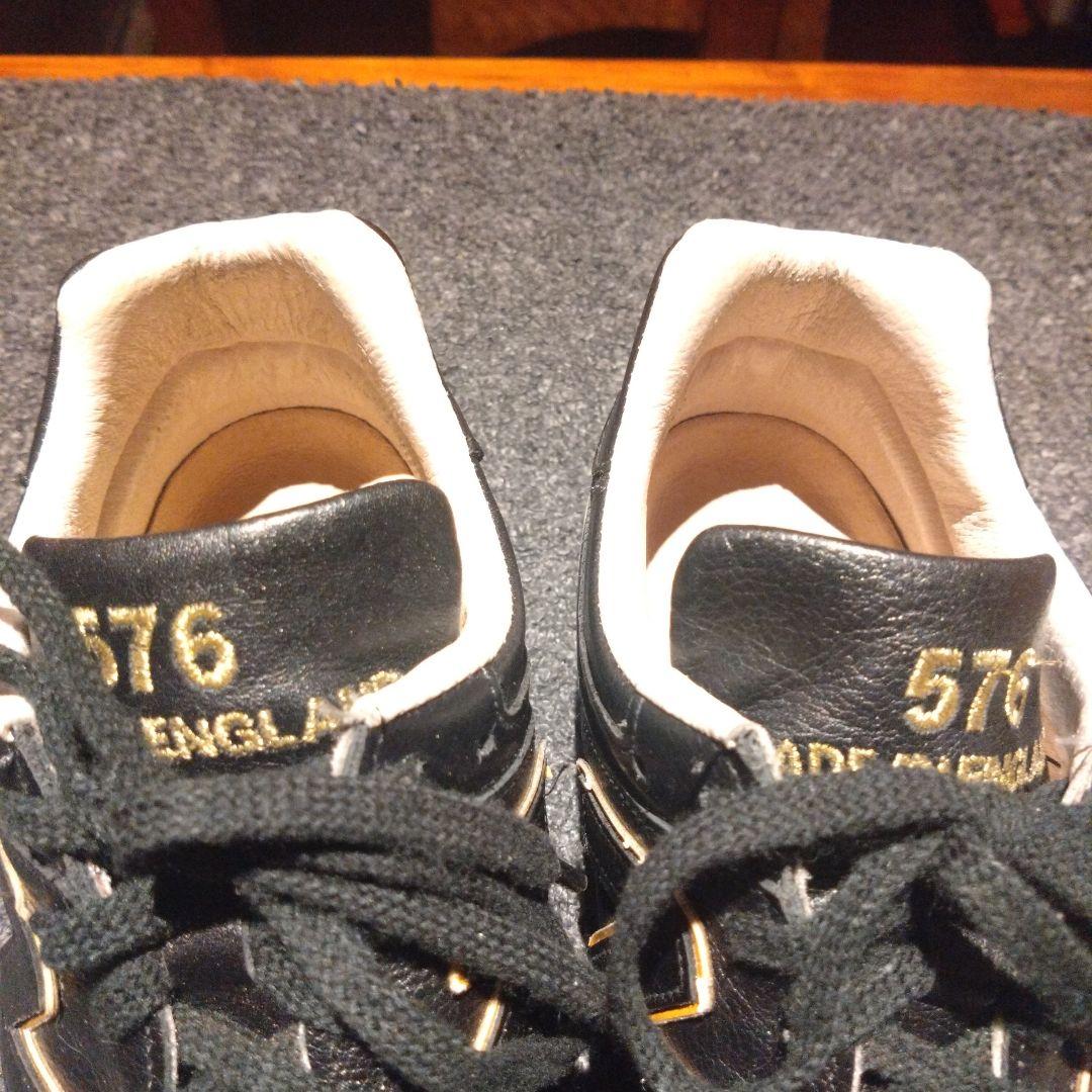【貴重】New Balance LM576 UKブラック ゴールドロゴ LTD