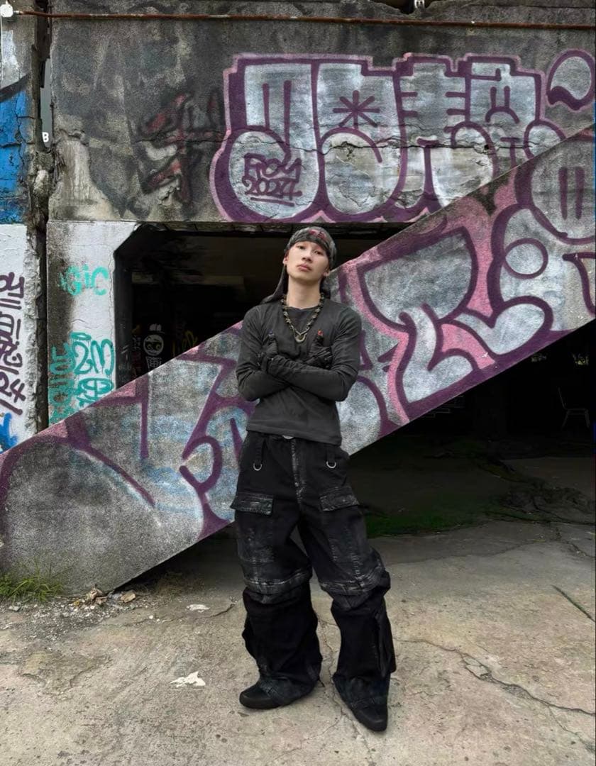 ロングカットソー　長袖　ロングスリーブ　モードストリート