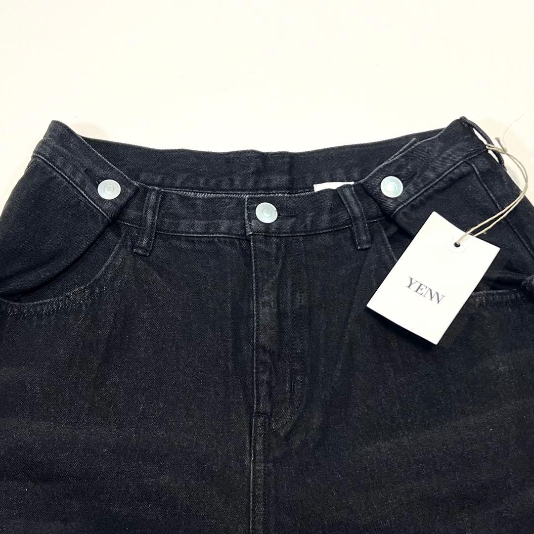 新品タグ付き⭐︎YENN(イェン) タックベルト デザイン パンツ　BLACK 黒