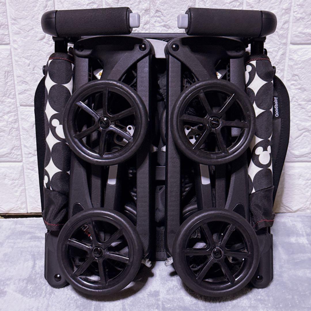 限定 廃盤【極美品】ポキット ディズニー ミッキーマウス 折りたたみ ベビーカー