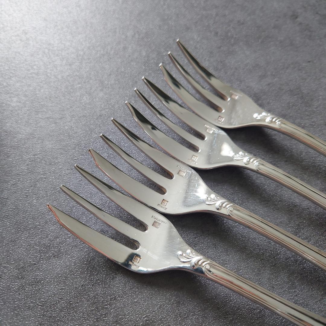 美品 クリストフル マルリー ケーキフォーク 4点