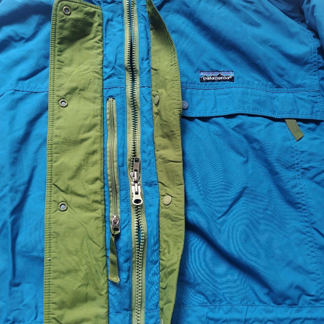 patagonia マウンテンパーカー ライトブルー L 中綿 2way