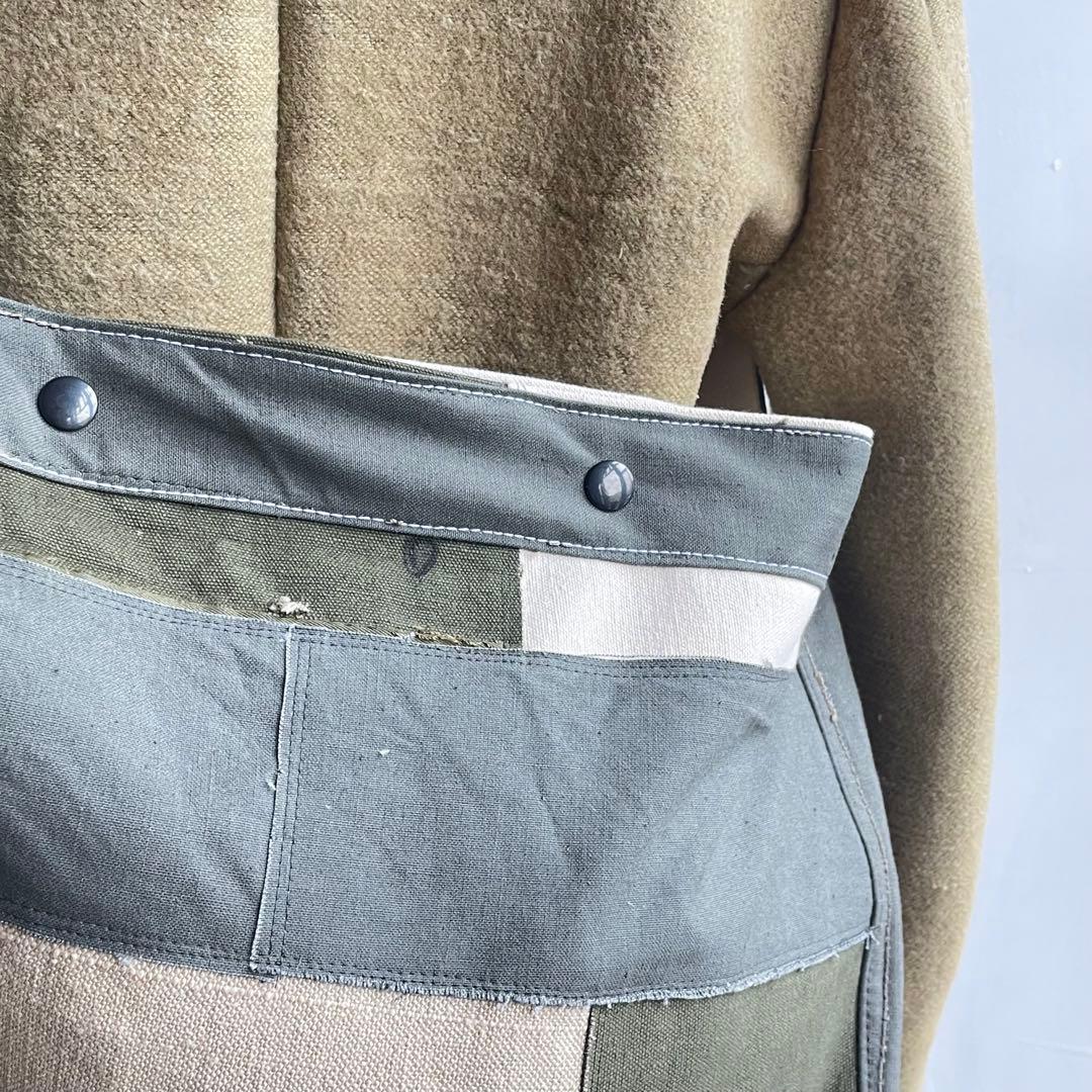 【1点物】ビンテージ　ニュースペーパーバッグ　ミリタリー