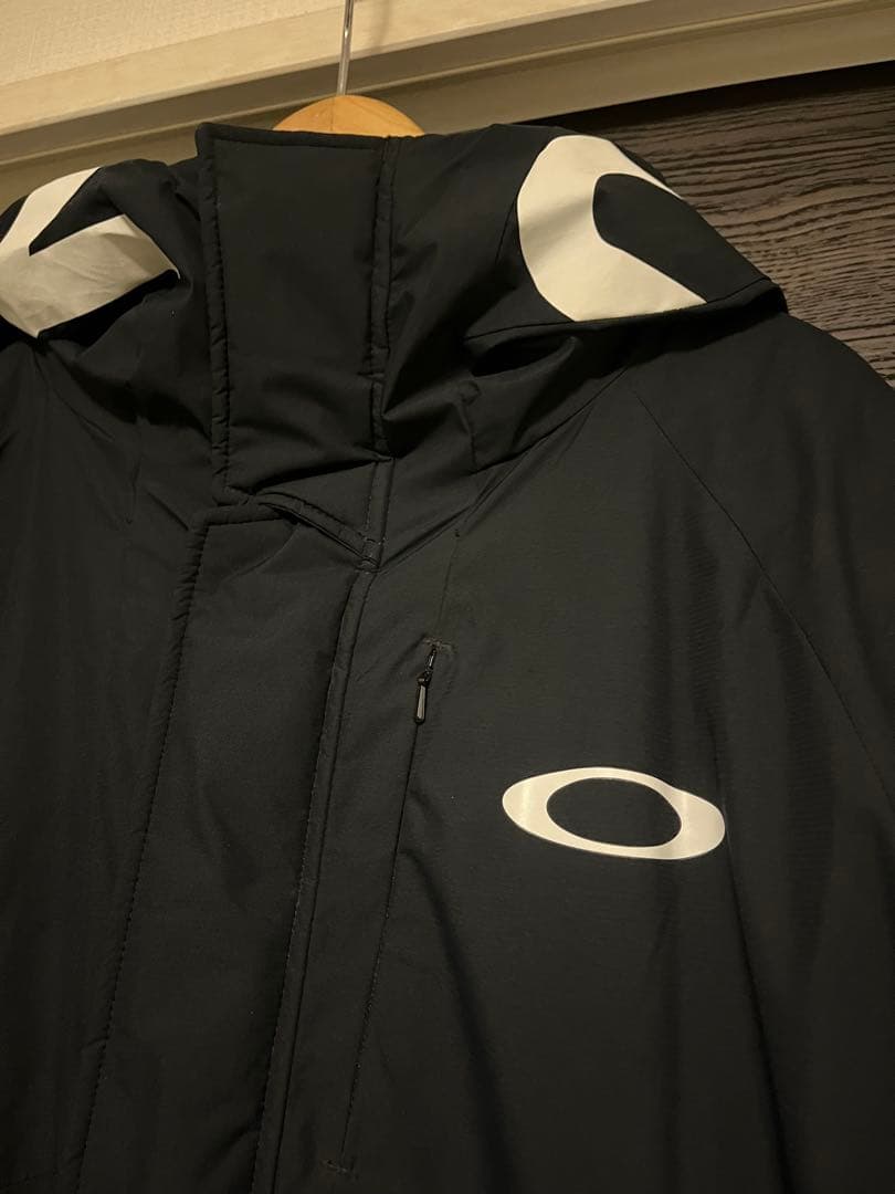 Oakley フード付きロングコート（ベンチコート）Lサイズ ブラック