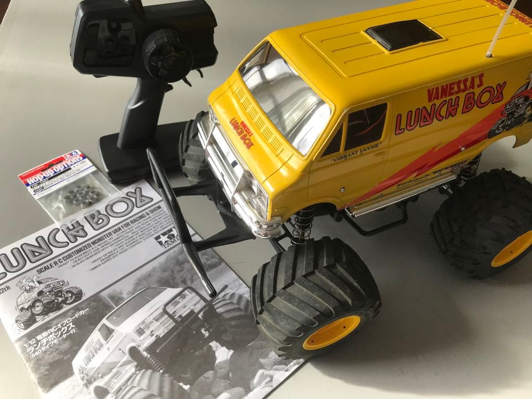 タミヤ RC ランチボックス（オイルダンパー装着）プロポ、ベアリングセット