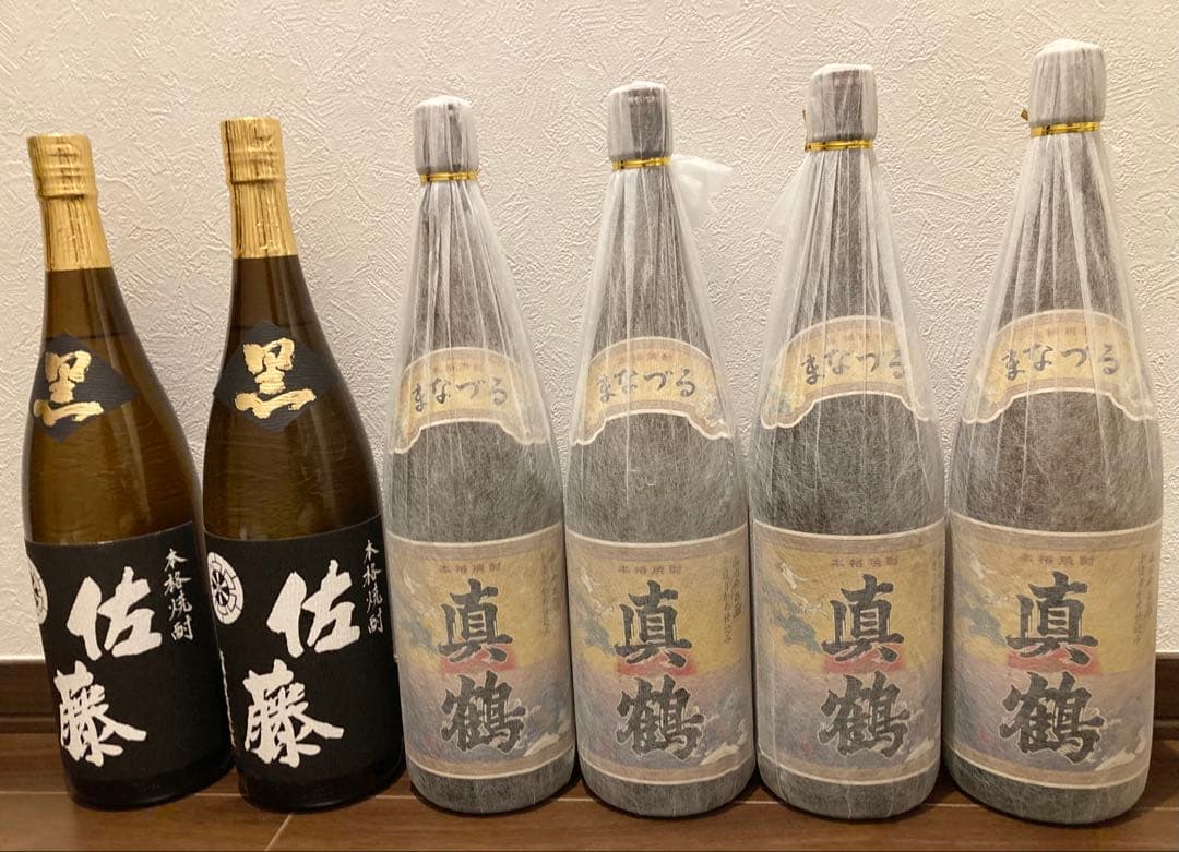 本格焼酎　1800ml 6本セット　佐藤（黒）　真鶴　万膳酒造