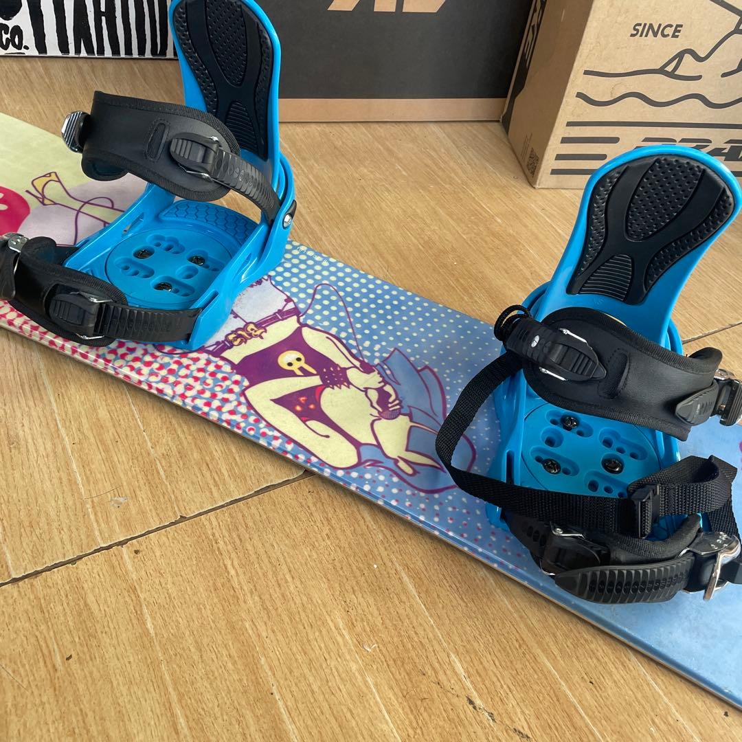 BURTON　キッズスノーボードセット　116cm　バートン　バイン付3点セット