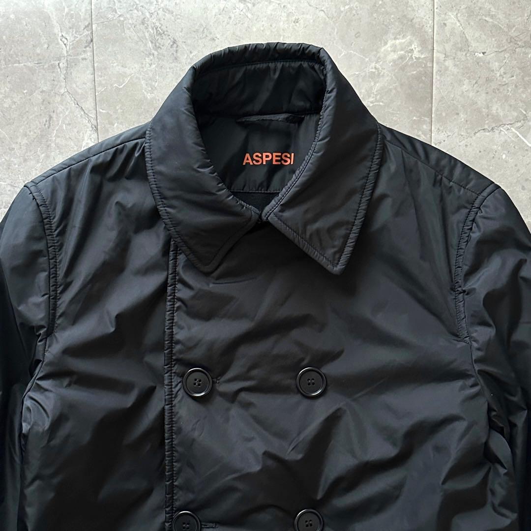 ASPESI THERMORE 中綿 ナイロン トレンチコート サイズS 黒