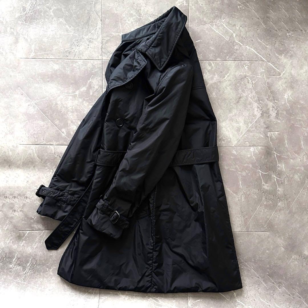 ASPESI THERMORE 中綿 ナイロン トレンチコート サイズS 黒