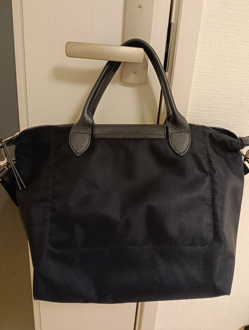 ロンシャン　プリアージュ　ネイビー トートバッグ