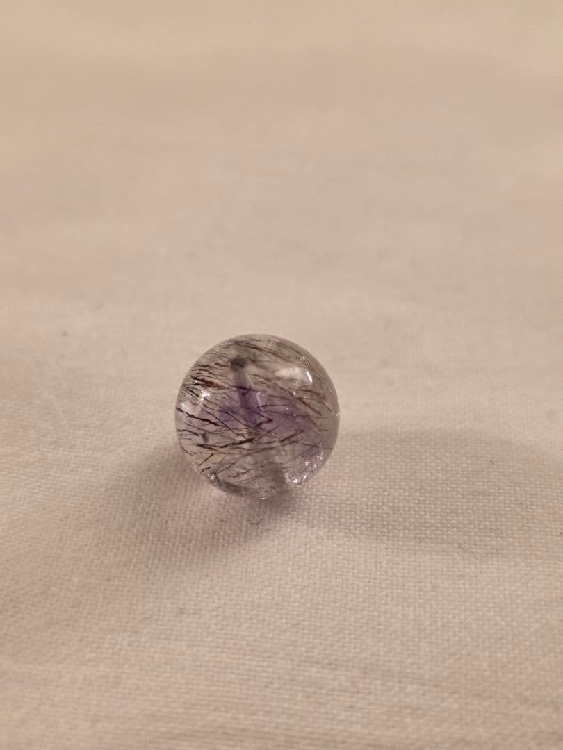 【高貴・紫の守護】天然スーパーセブン 13mm（アメジストベース/極上ルース）