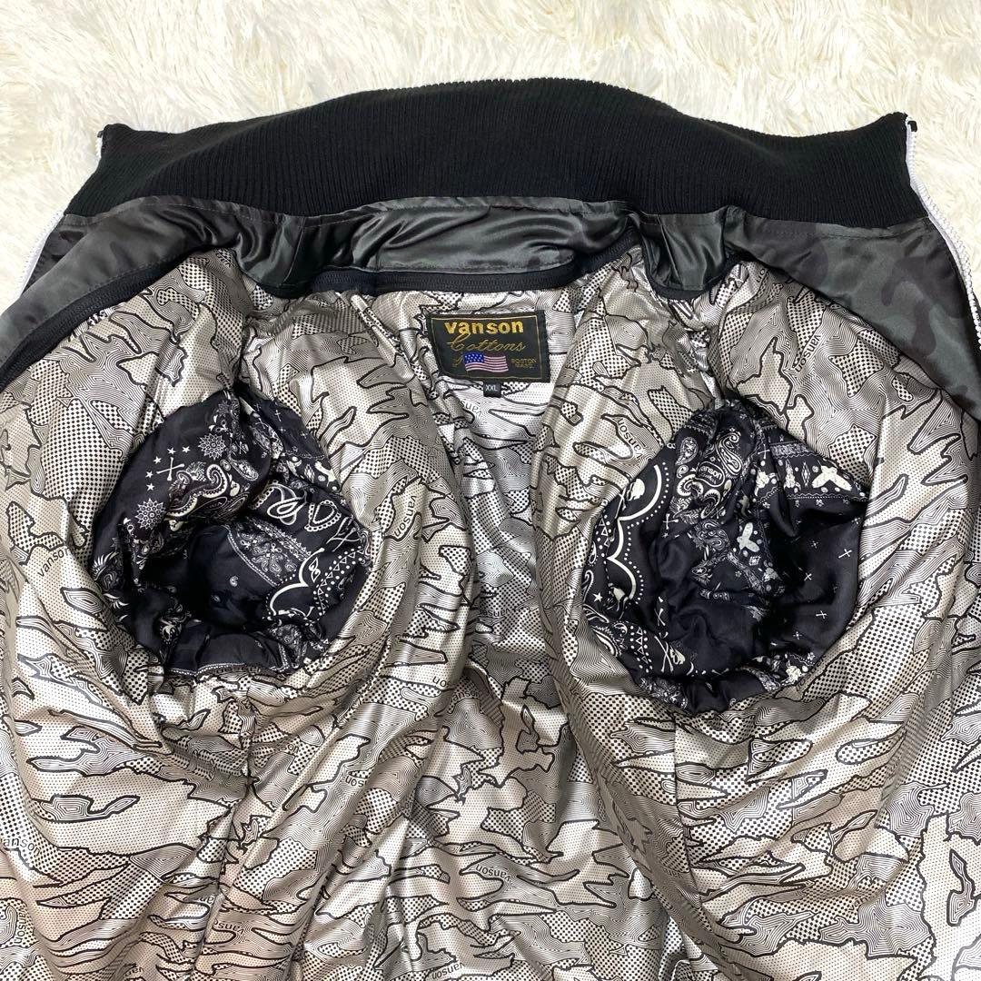 ✨極美品✨VANSON バンソン MA-1 フライトジャケット 刺繍 2XL