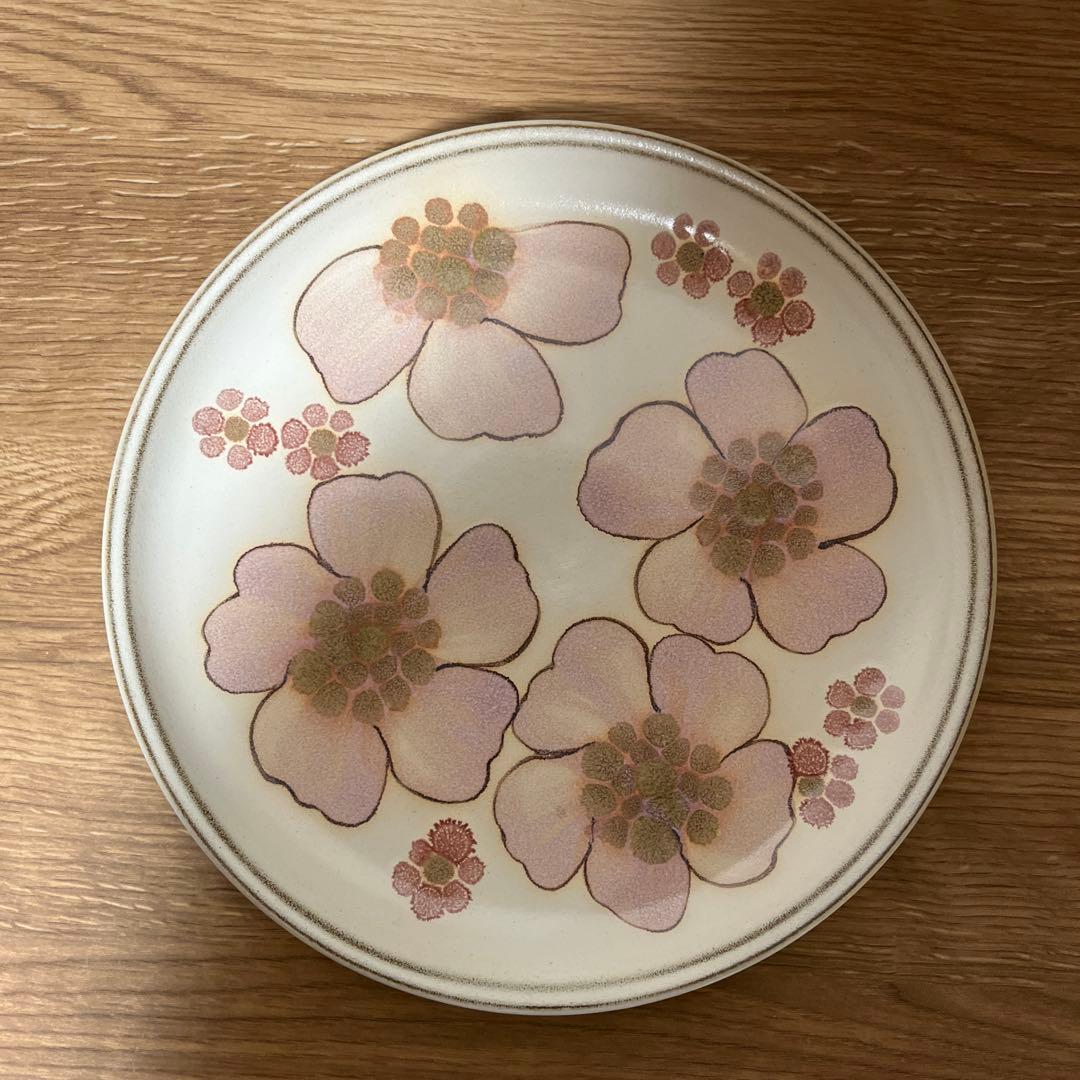 デンビー　皿　プレート　フラワー　花柄　ビンテージ　ヴィンテージ