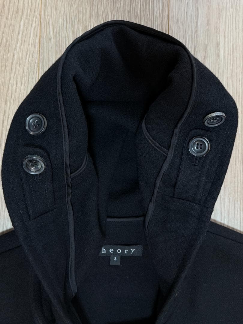 Theory ウール・コットン二重織り ダッフルコート S