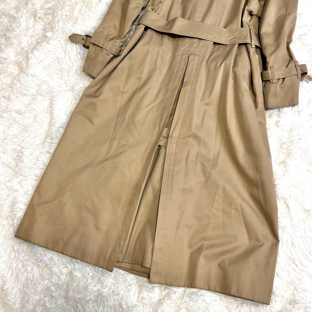 美品 バーバリー 英国製 トレンチコート ハニーベージュ ノバチェック ベルト付