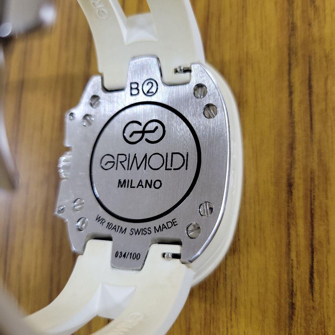 グリモルディ メンズ腕時計 ホワイト