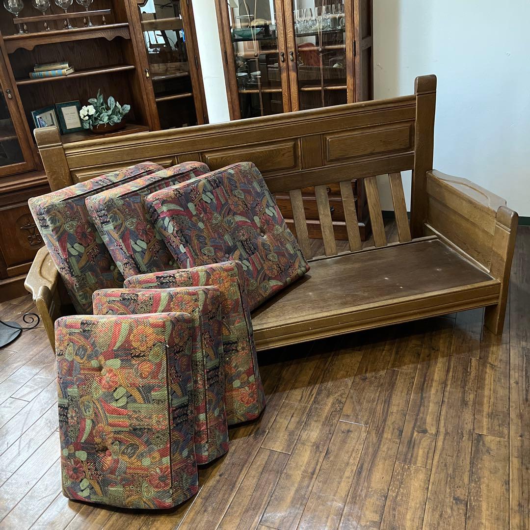 k477r121 葉山ガーデン 3人掛けソファ オーク 無垢材 トリプルソファ