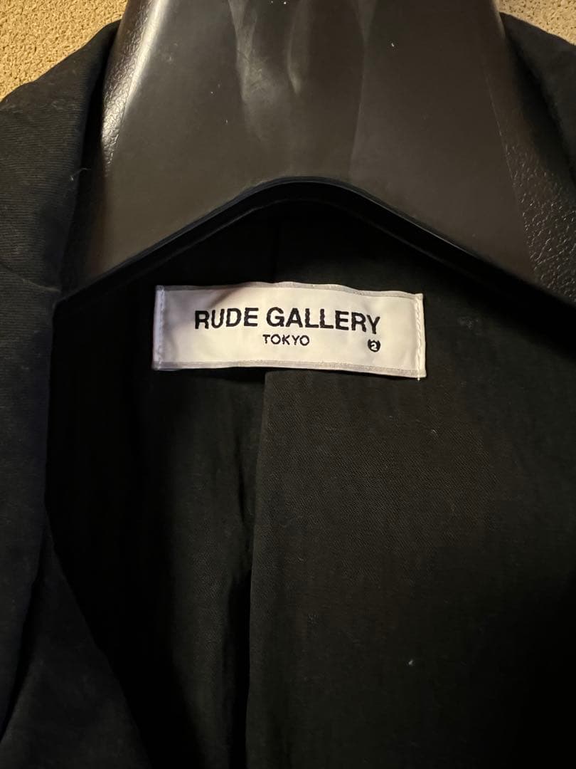takashi/RUDE GALLERYブラック トレンチコート
