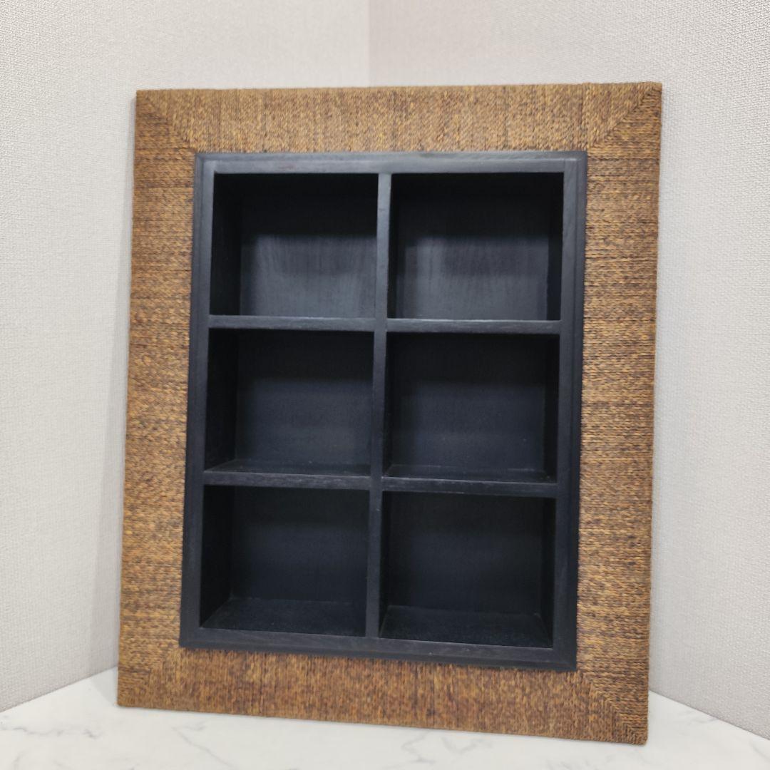 輸入品 パーフォマックス ウォーターヒヤシンス 壁掛シェルフ ブラウン×ブラック