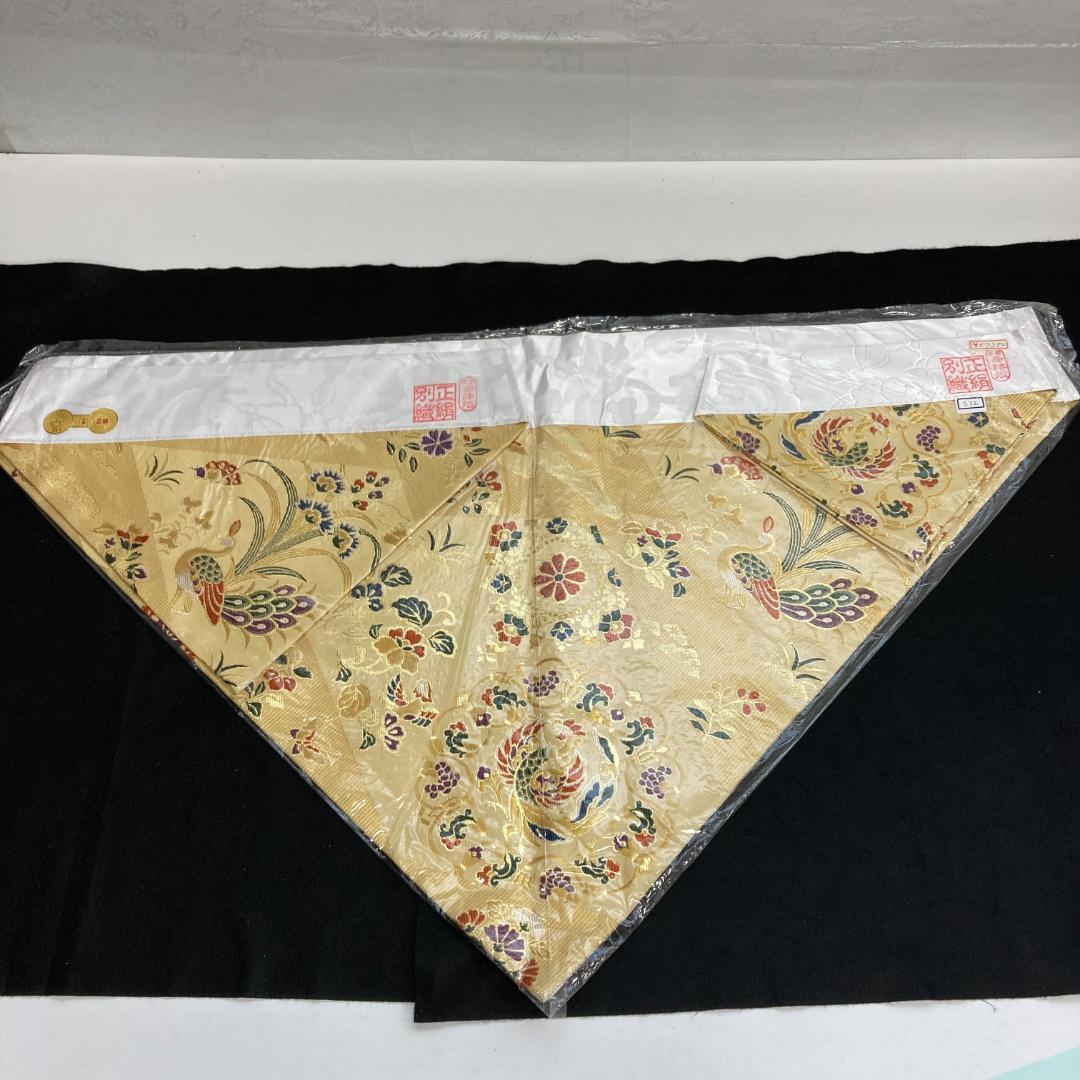 S32 打敷　200代　正絹別織綿　KW122 正倉院菱鳳凰金通