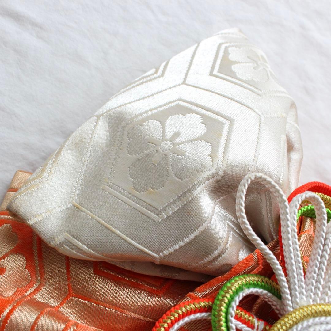 七五三 7歳 女の子 子供 正絹 ピンク 着物 つくり帯 セット