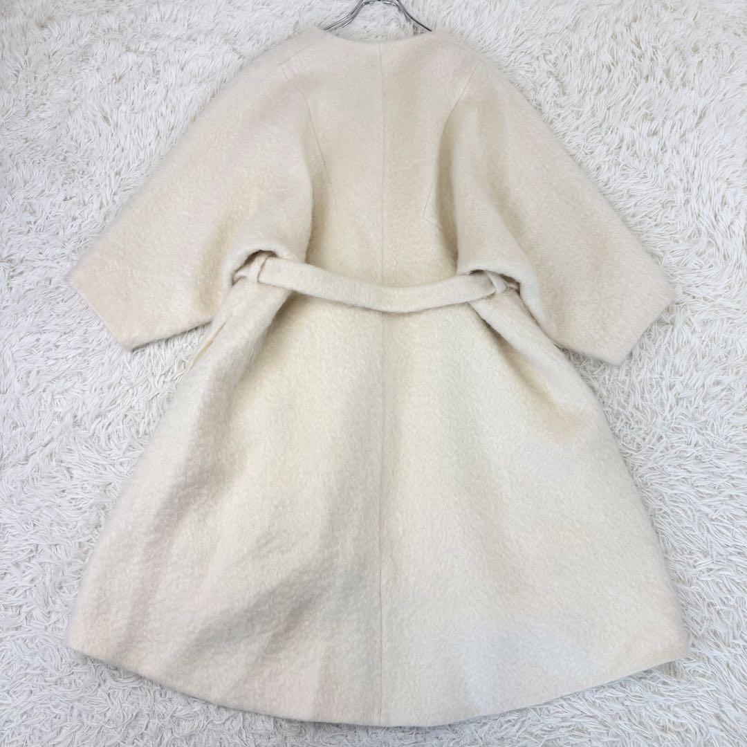 未使用級 新品タグ付き 定価12万 ADORE アドーア シャギーモヘアコート