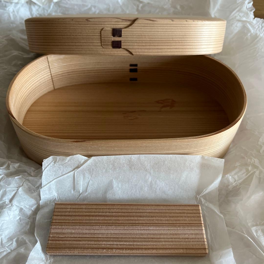 柴田慶信商店　曲げわっぱ　小判弁当箱　大