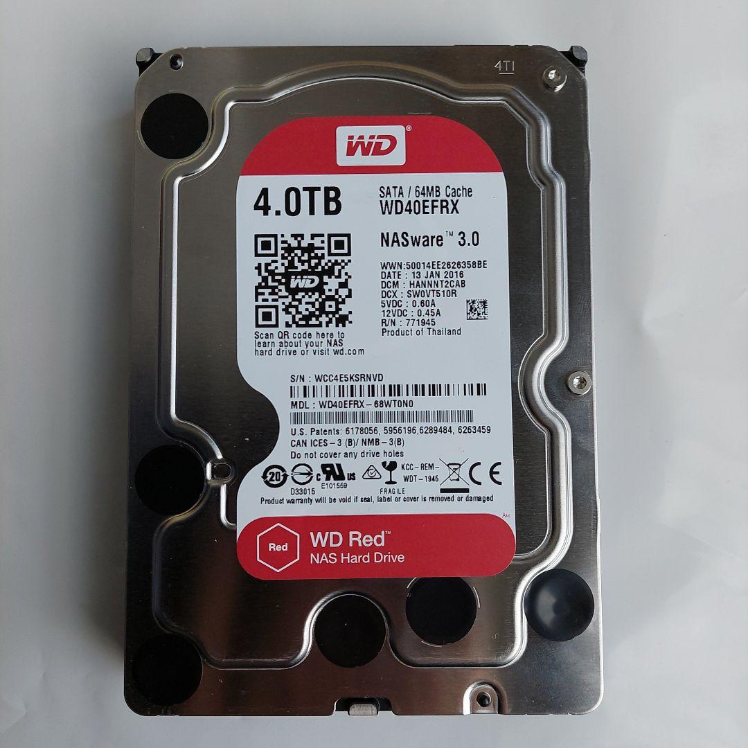 WD Red 4TB 内蔵型ハードディスクドライブ