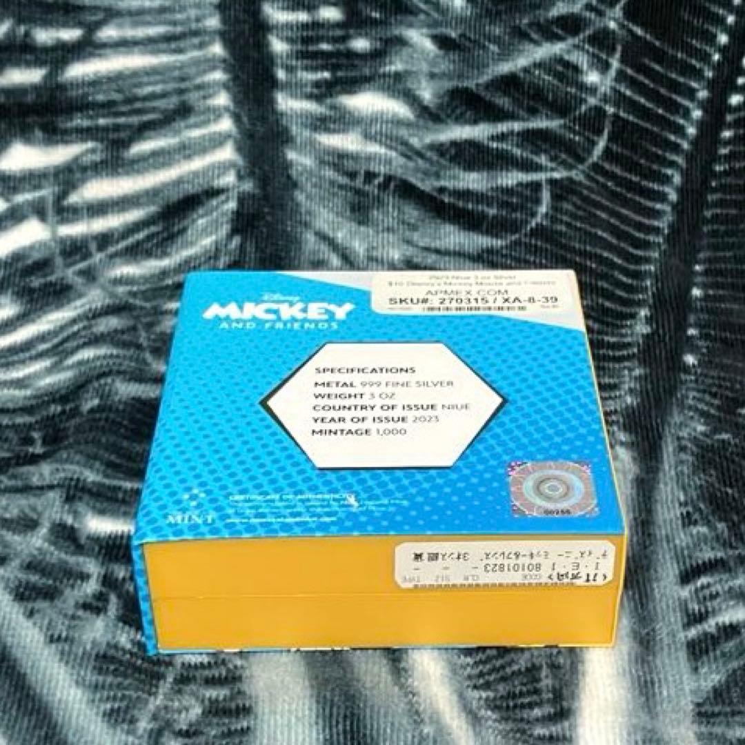 r*n様 美品 Disney ディズニー 100周年 記念 銀貨 限定 シリアル