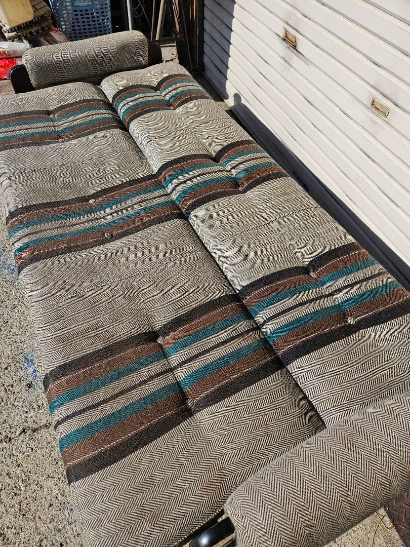 オールドカリモク ソファベッド 椅子 リクライニング レトロ ヴィンテージ